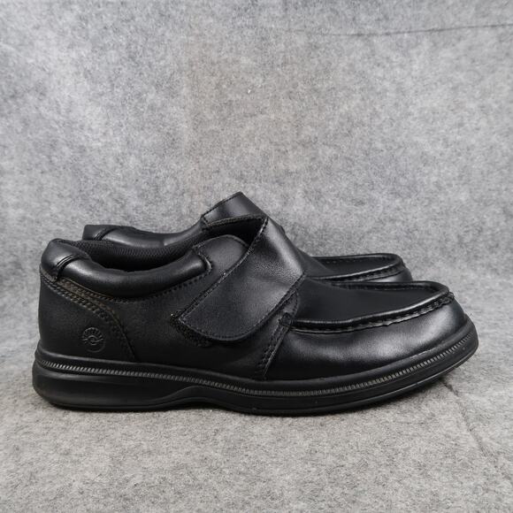 Earth Spirit Shoes Mens 9W Monk Strap Oxfords Comfort Black Leather Hook N Loop main image 6